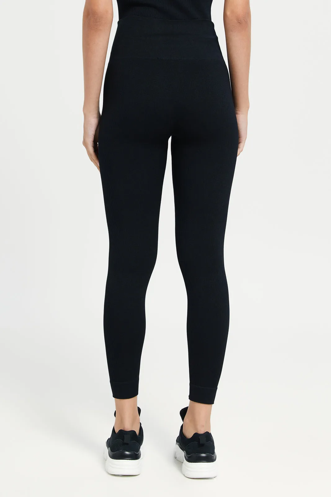Black Seamless Legging sold by Redtag product image thumbnail 3