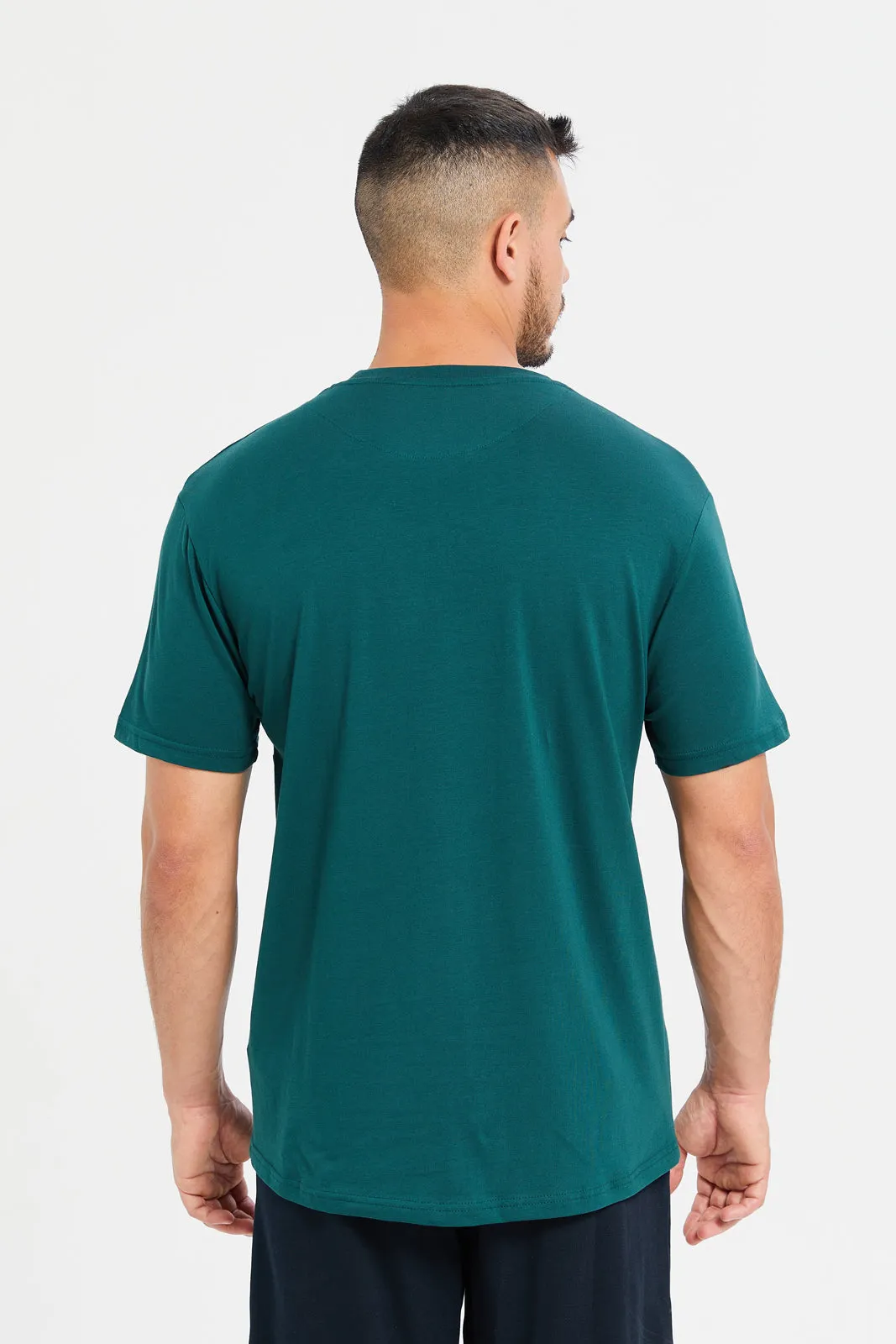 Men Green Celtics Print Active T-Shirt sold by Redtag product image thumbnail 3