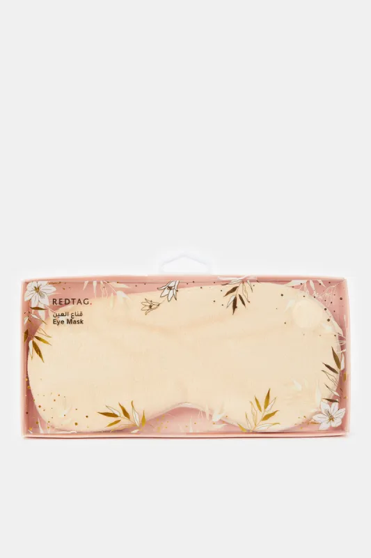 Women Beige Plain Eye Mask sold by Redtag