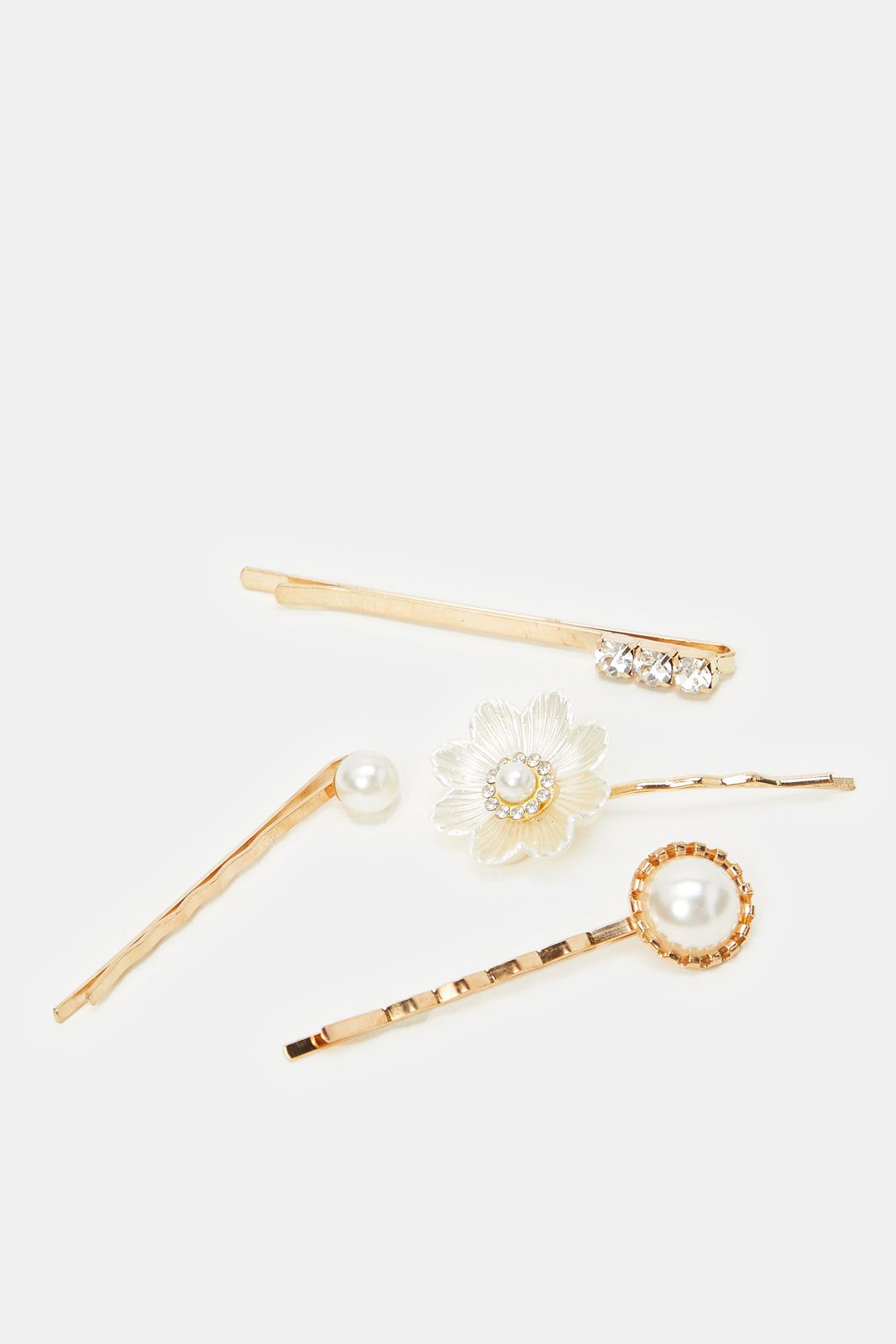 Women Gold Embellished Hair Clip Set (4 Piece) sold by Redtag product image thumbnail 3