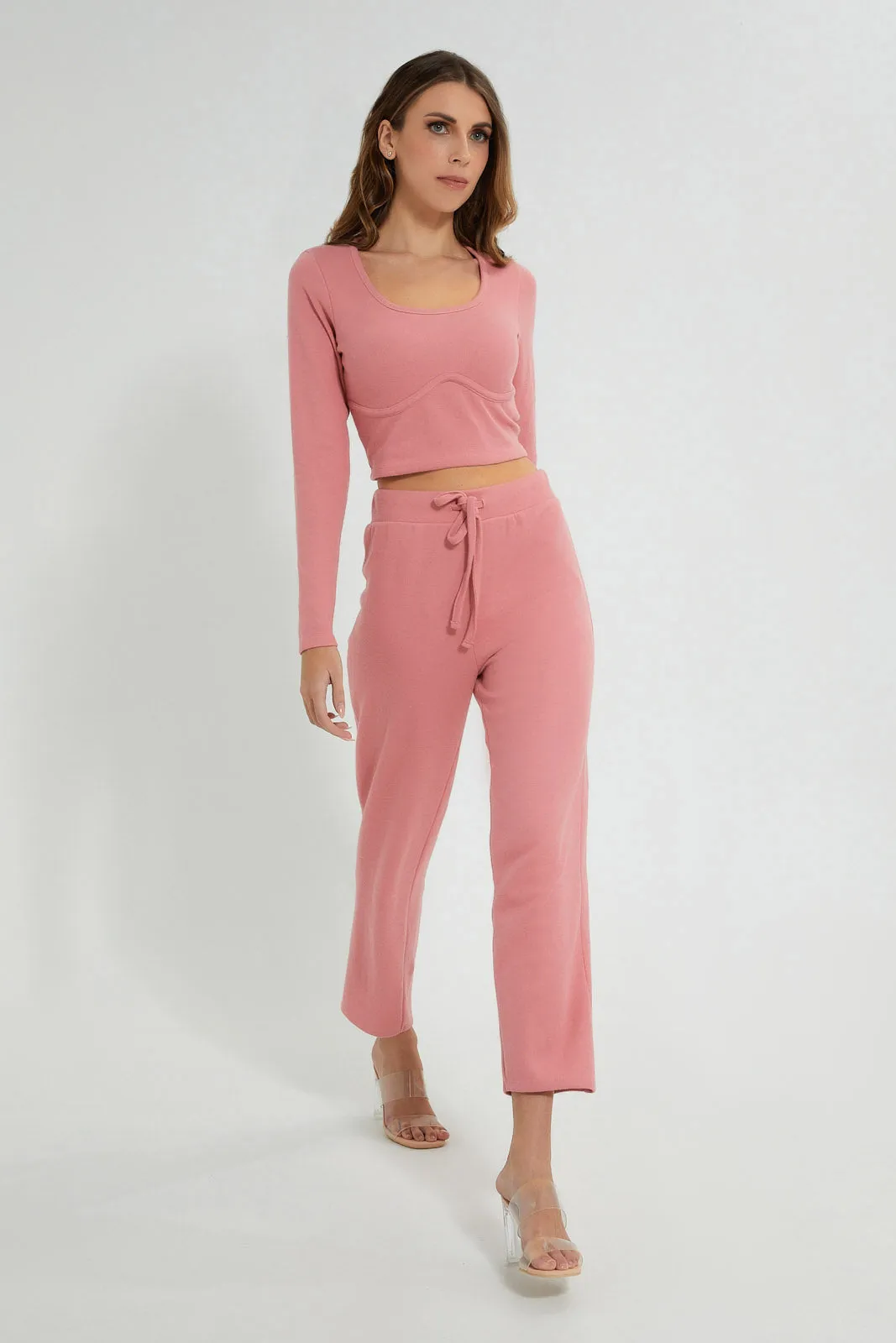 Pink Knitted Textured Pullover sold by Redtag product image thumbnail 4