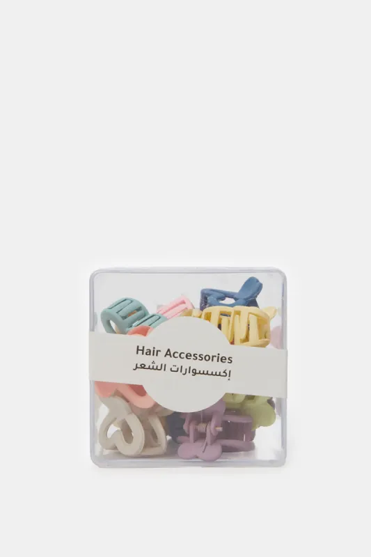 Women Assorted Hair Claw Set (15 Piece) sold by Redtag
