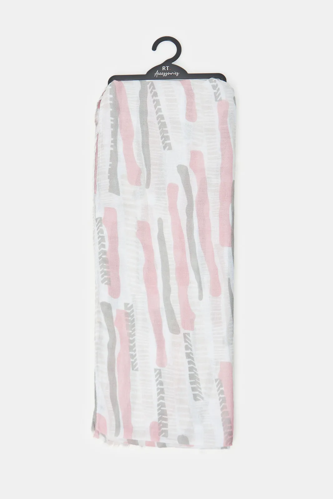 Women Grey Printed Scarf sold by Redtag