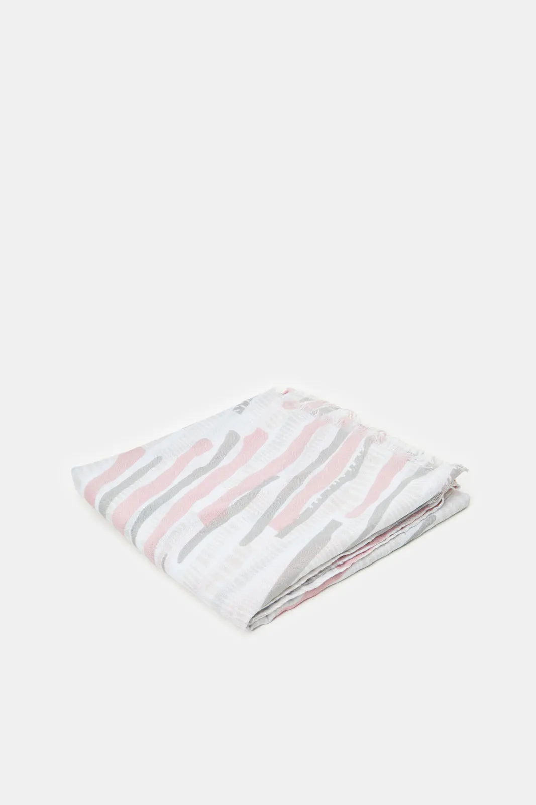 Women Grey Printed Scarf sold by Redtag product image thumbnail 3