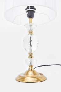 Gold Metal Glass Crystal Table Lamp sold by Redtag