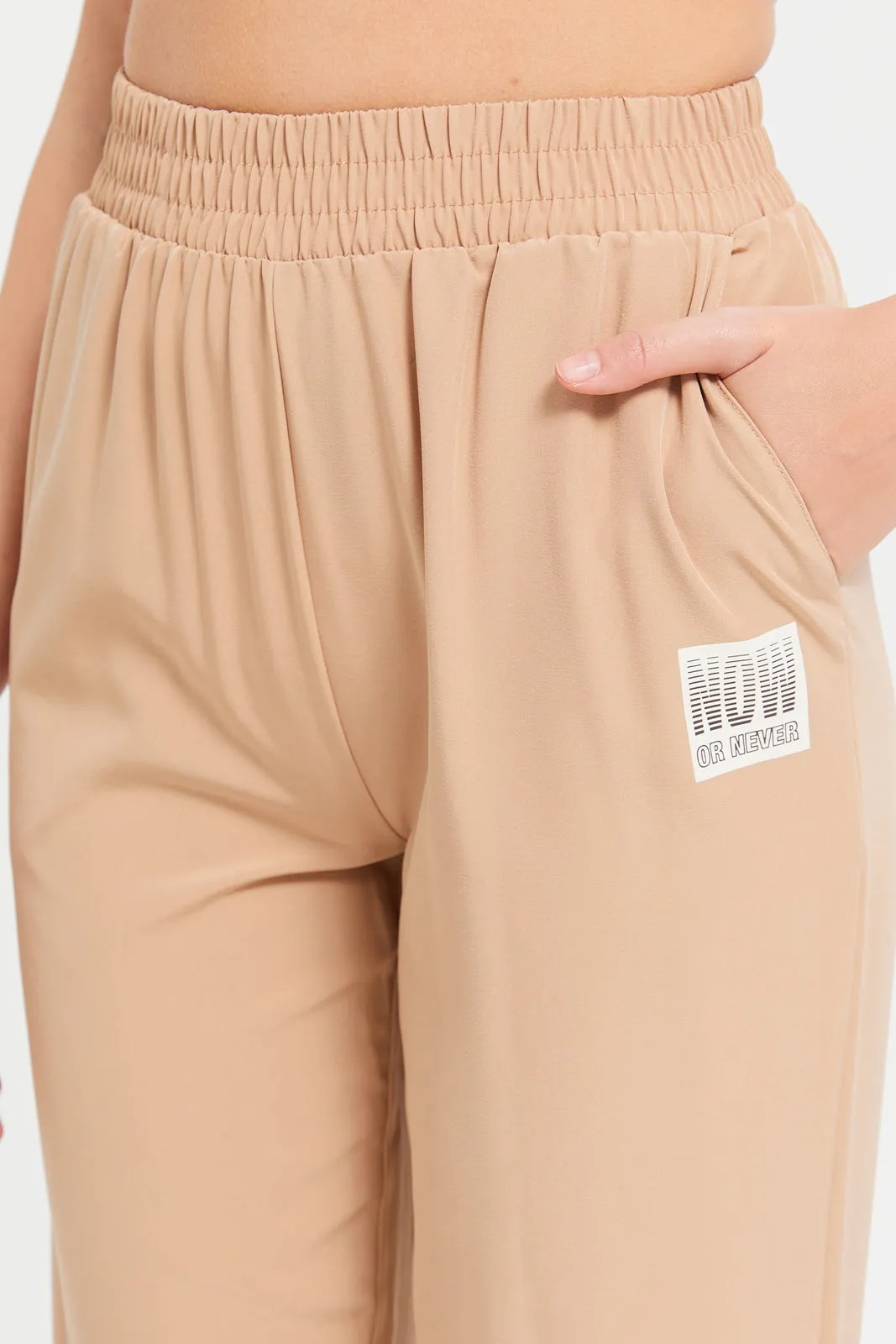 Women Beige Printed Track Pant sold by Redtag product image thumbnail 4