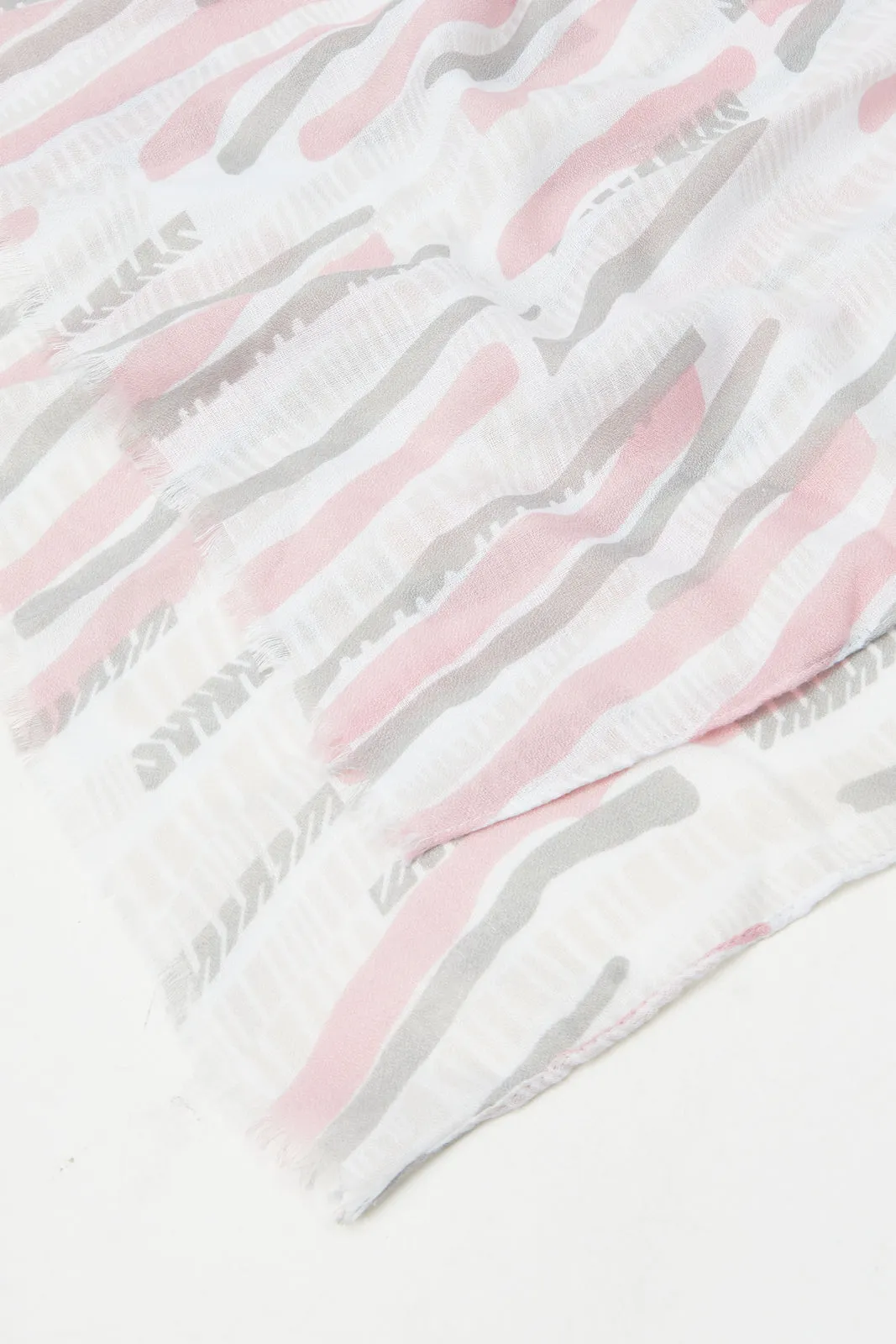 Women Grey Printed Scarf sold by Redtag product image thumbnail 4