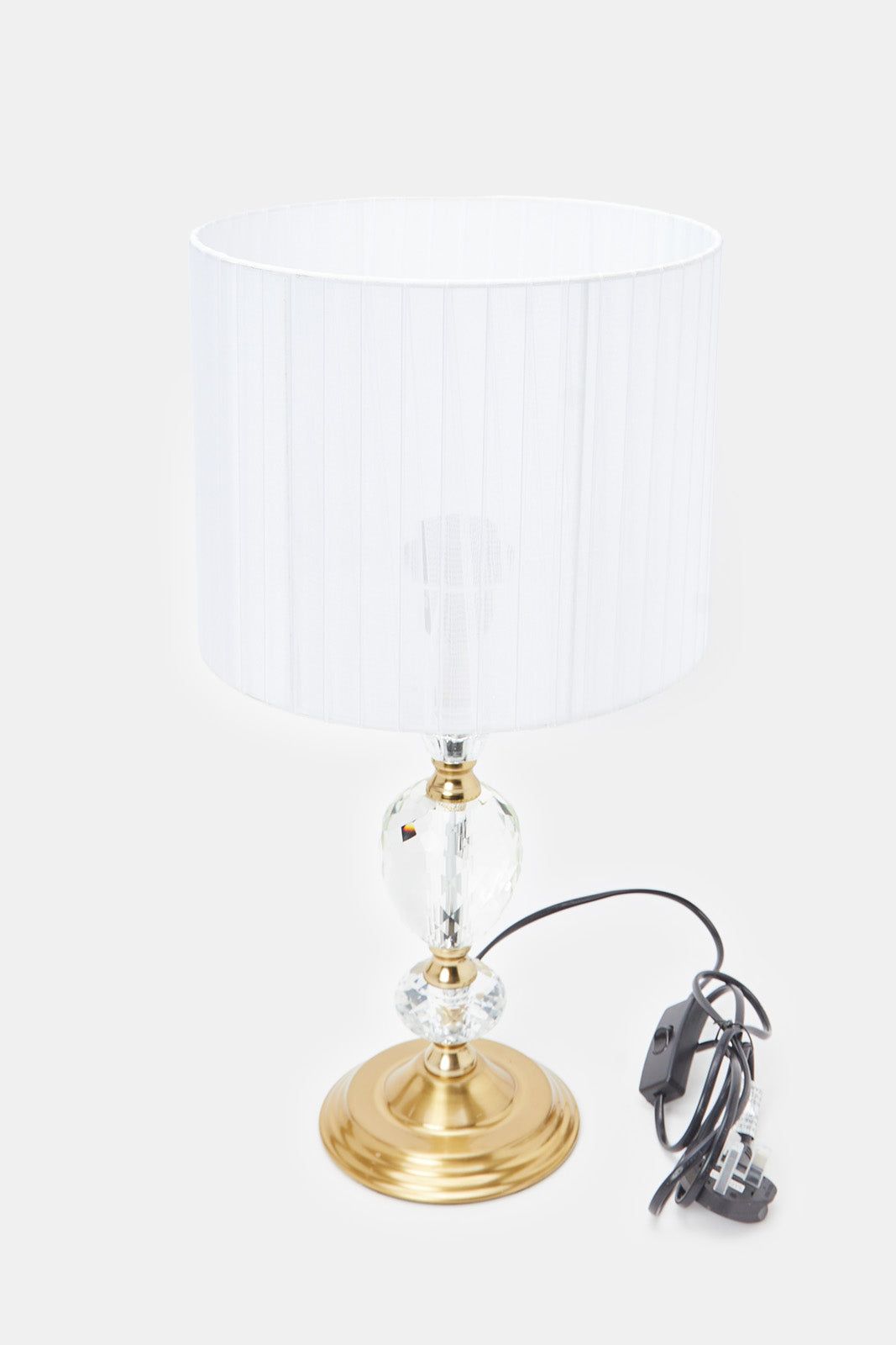 Gold Metal Glass Crystal Table Lamp sold by Redtag product image thumbnail 2