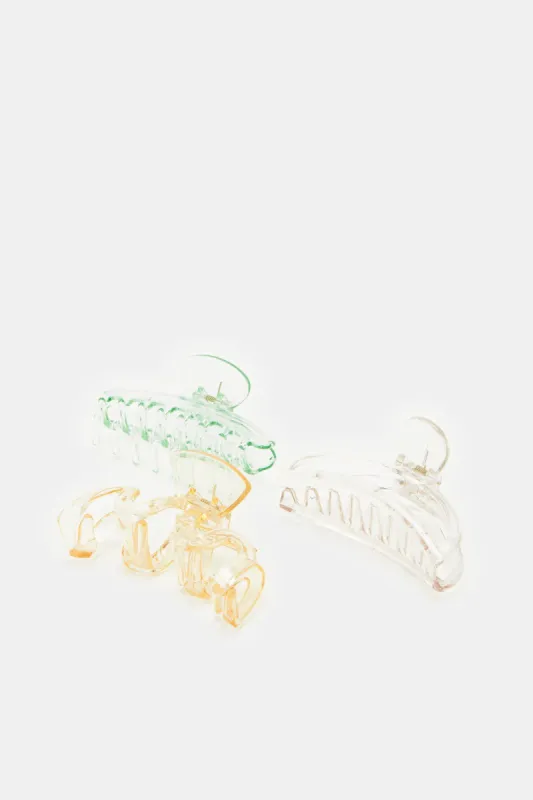 Women Assorted Hair Claw (Pack of 3) sold by Redtag