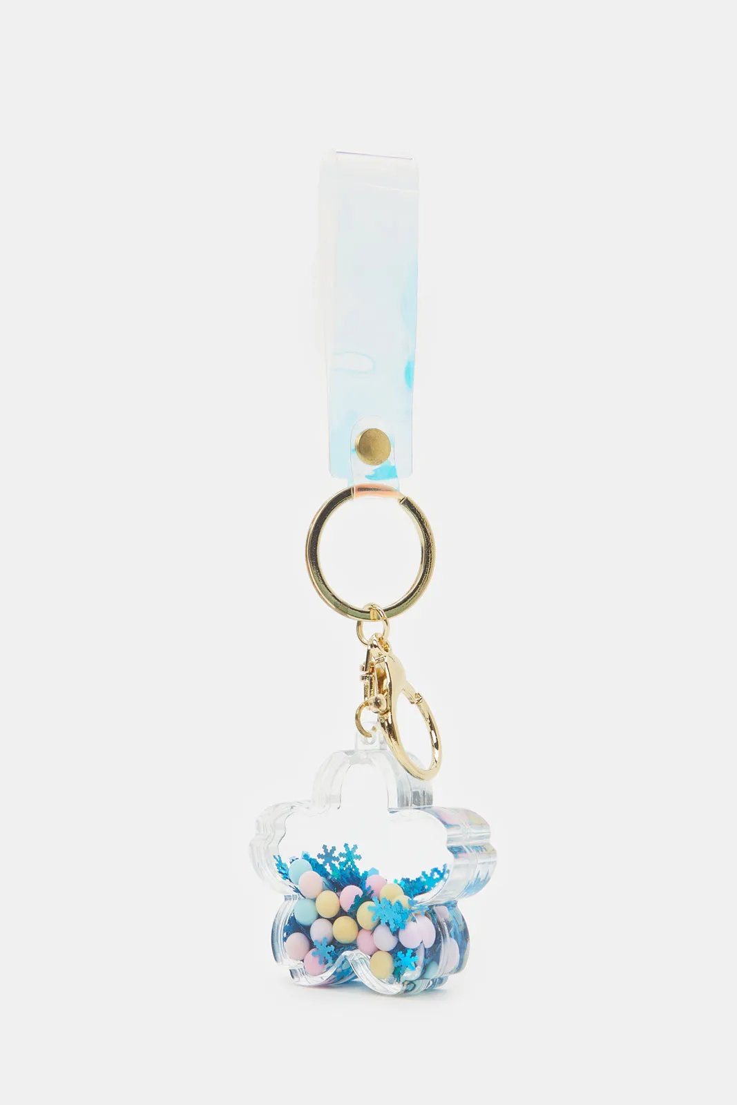 Blue Embellished Fashion Key Ring sold by Redtag