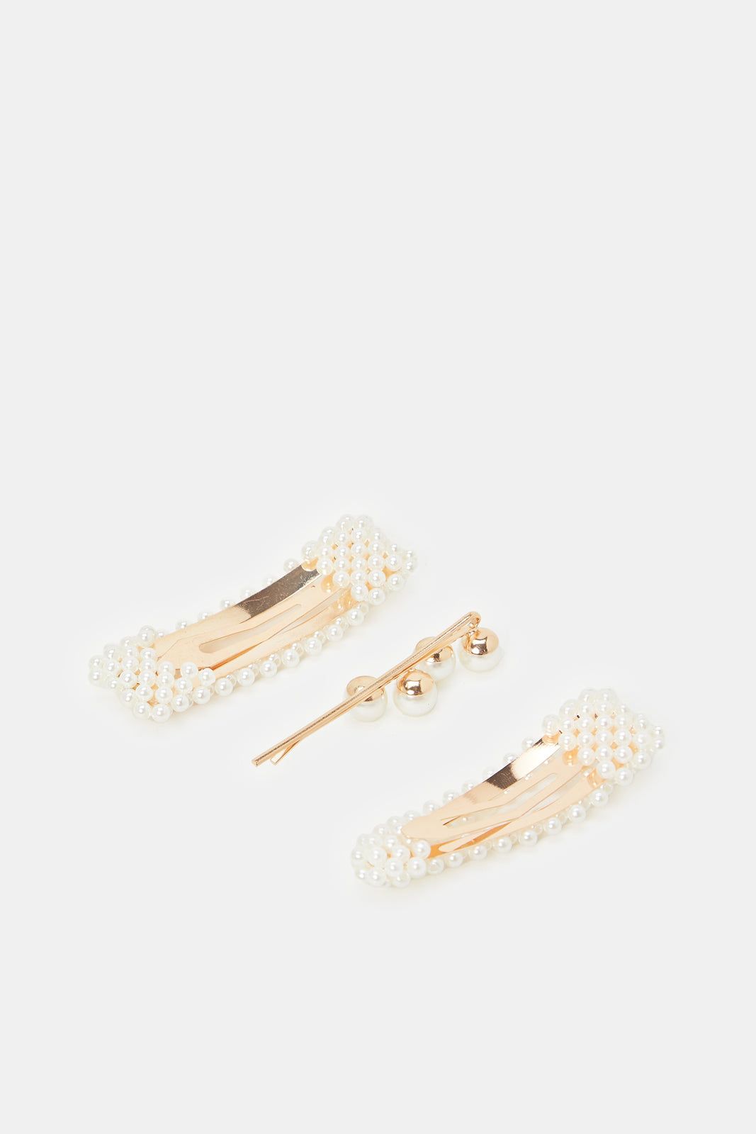Women Gold Embellished Hair Clips (Pack of 3) sold by Redtag product image thumbnail 2