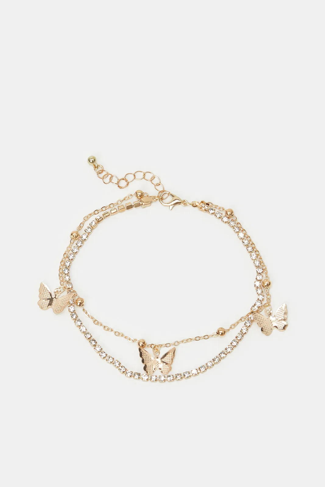 Women Assorted Embellished Layered Anklet sold by Redtag