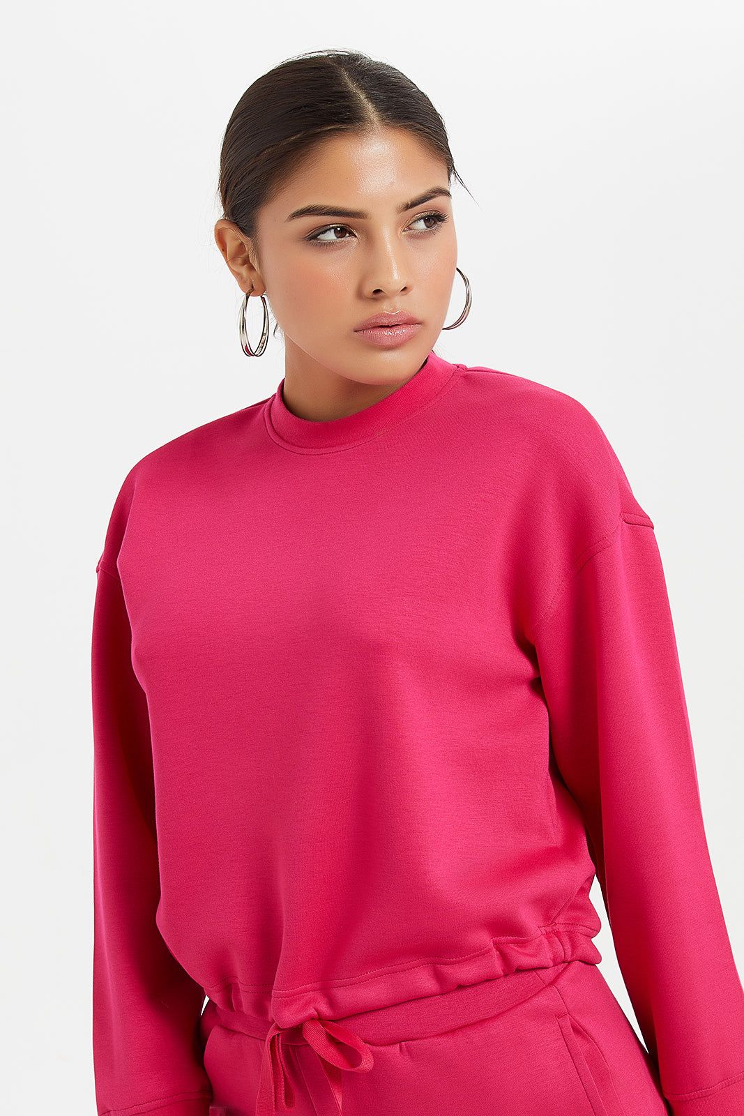Women Fuchsia fitted Sweatshirt sold by Redtag product image thumbnail 4