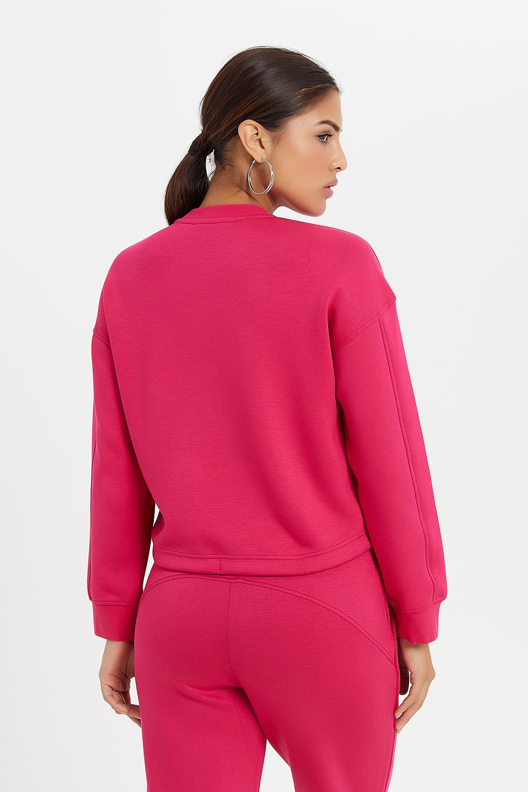 Women Fuchsia fitted Sweatshirt sold by Redtag product image thumbnail 3