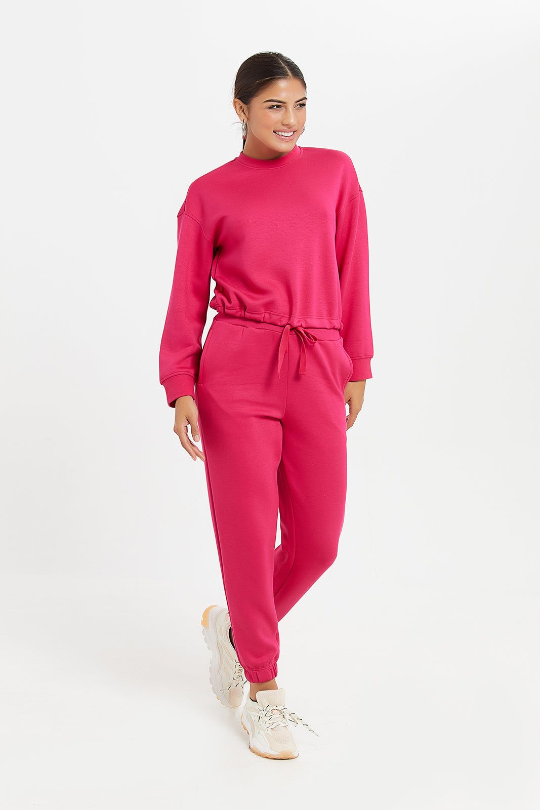 Women Fuchsia fitted Sweatshirt sold by Redtag product image thumbnail 2
