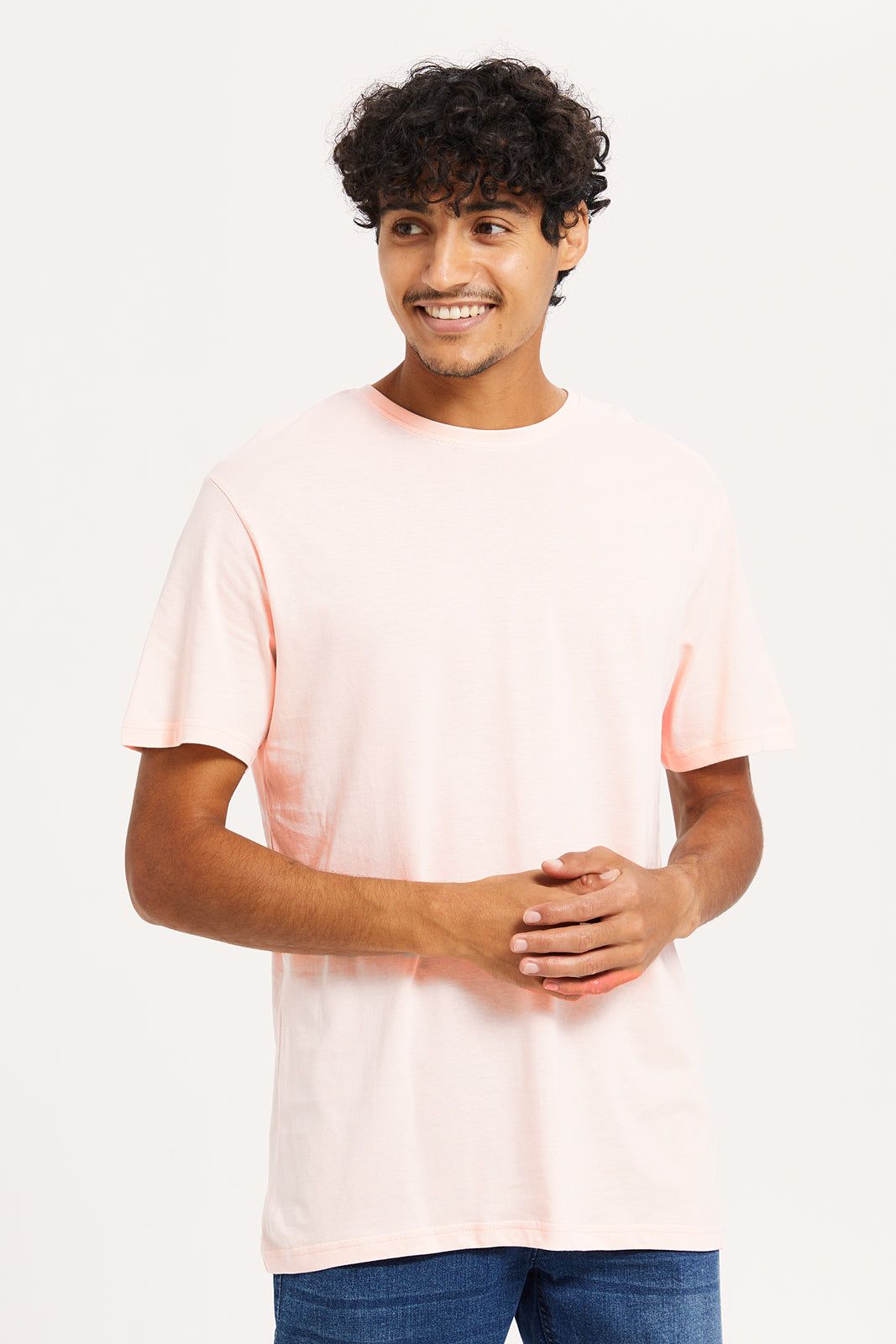 Men Coral Basic T-Shirt sold by Redtag