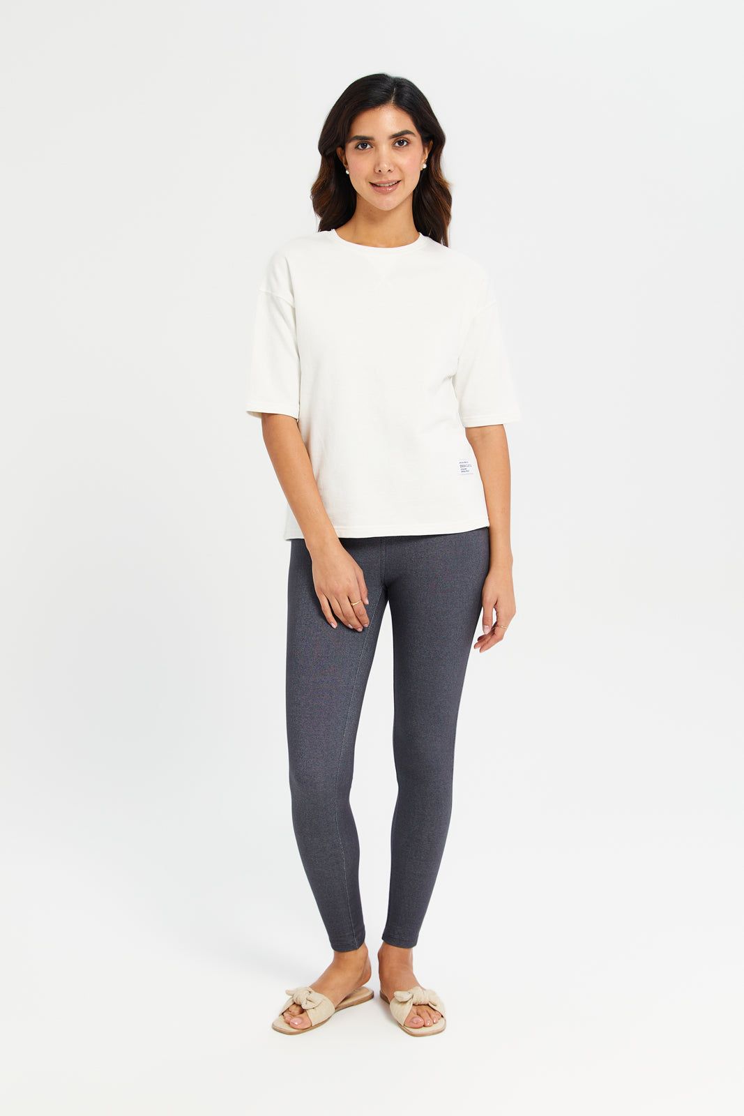 Women White Oversize Sweatshirt sold by Redtag product image thumbnail 2