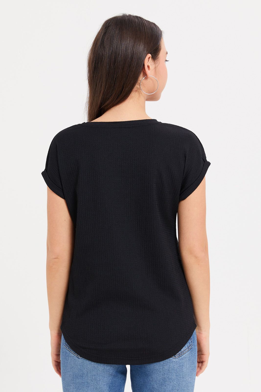 Women Black Printed Top sold by Redtag product image thumbnail 3