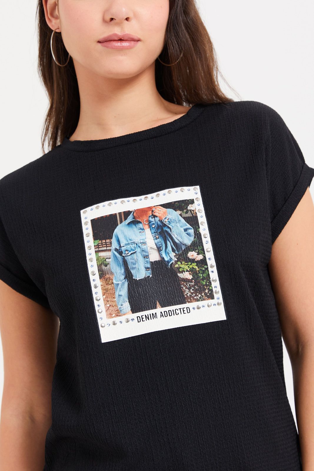 Women Black Printed Top sold by Redtag product image thumbnail 4