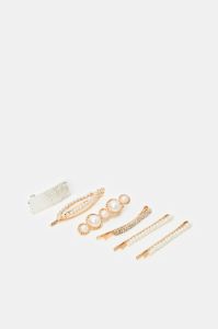 Women Gold Embellished Hiar Clip (6 Piece) sold by Redtag