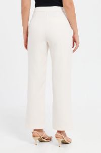 Women Ivory Plain Straight Leg Trouser sold by Redtag