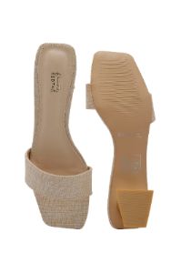 Women Beige Textured Mule sold by Redtag