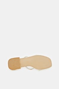 Women White Embellished Strappy Mule sold by Redtag