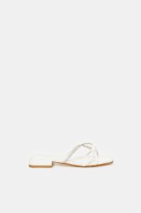 Women White Embellished Strappy Mule sold by Redtag