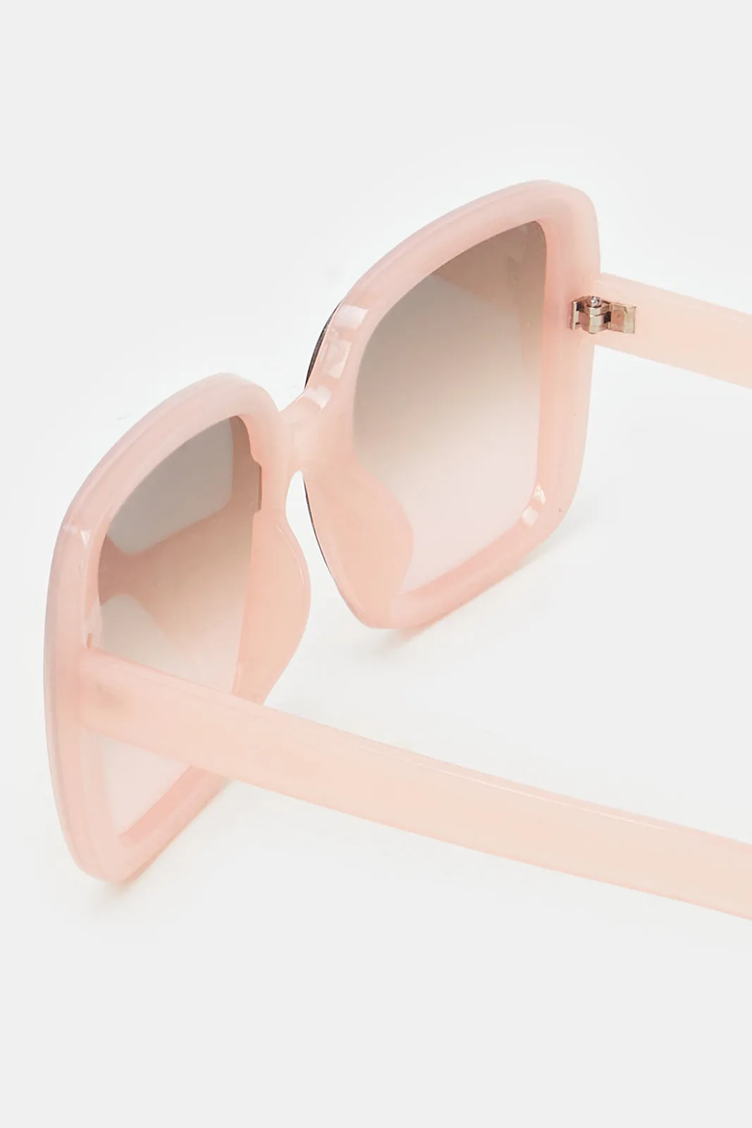 Women Pink Plain Wayfarer Oversized Sunglasses sold by Redtag product image thumbnail 2