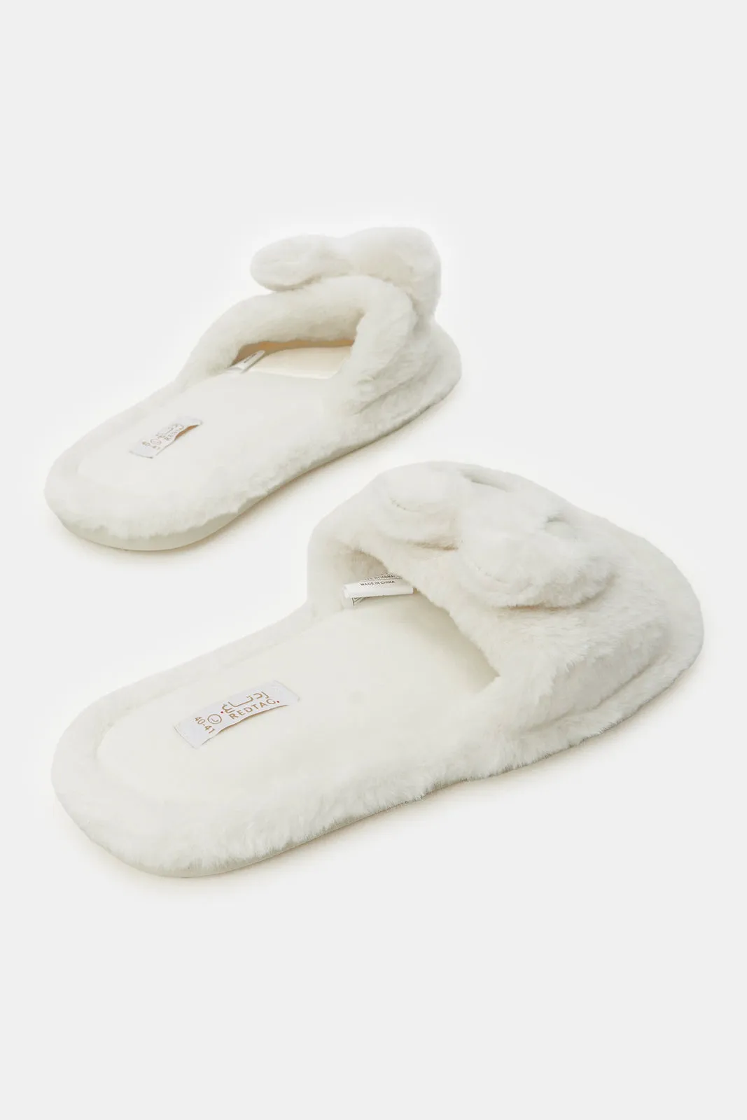 Women Ivory Bunny Ears Slipper sold by Redtag product image thumbnail 4