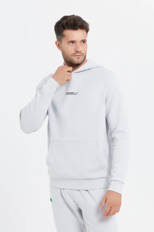 Men Grey Soft Touch Hoodie sold by Redtag