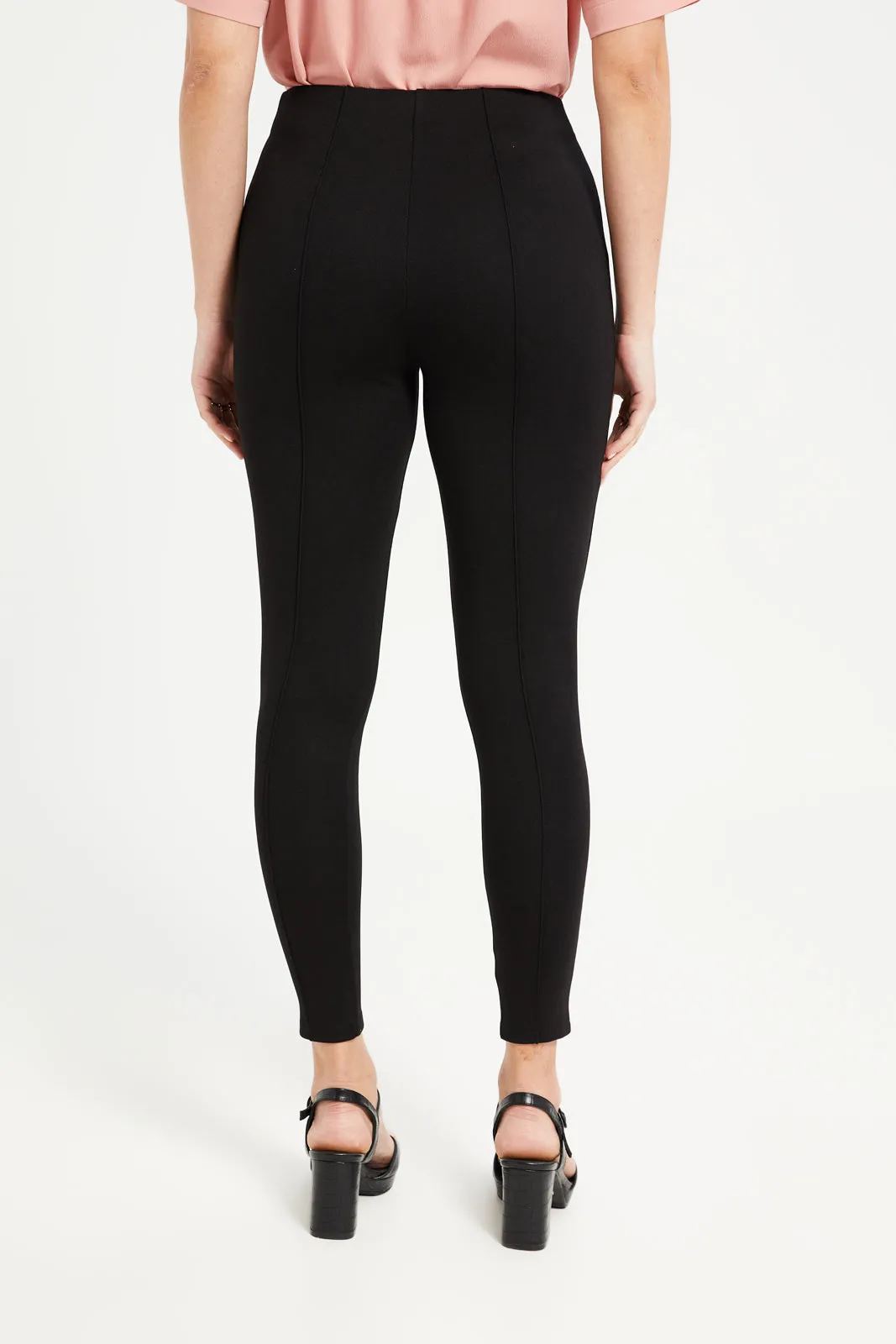Women Black Leggings sold by Redtag product image thumbnail 3