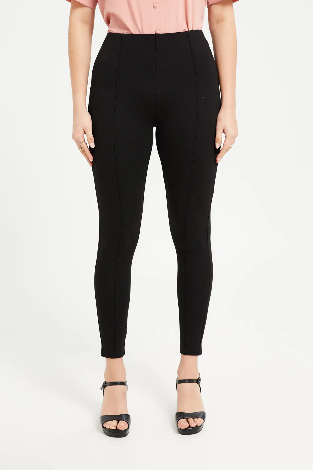 Women Black Leggings sold by Redtag
