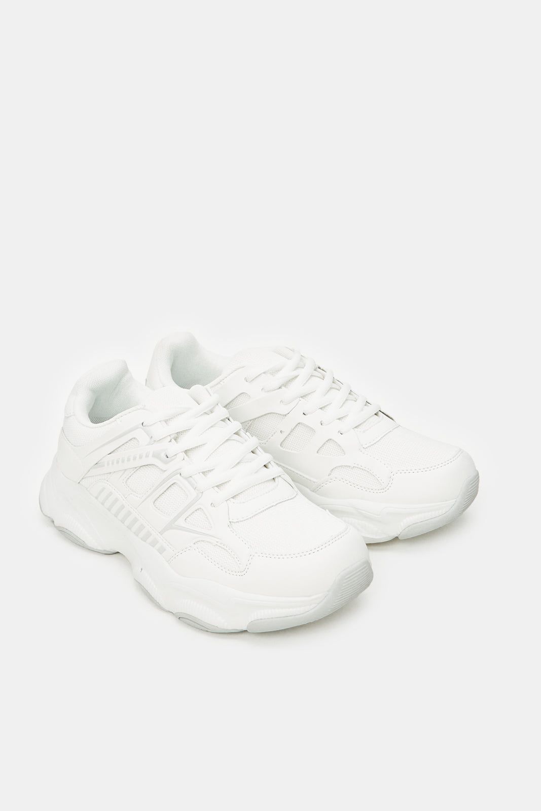 Men White Material Block Chunky Sneakers sold by Redtag product image thumbnail 2