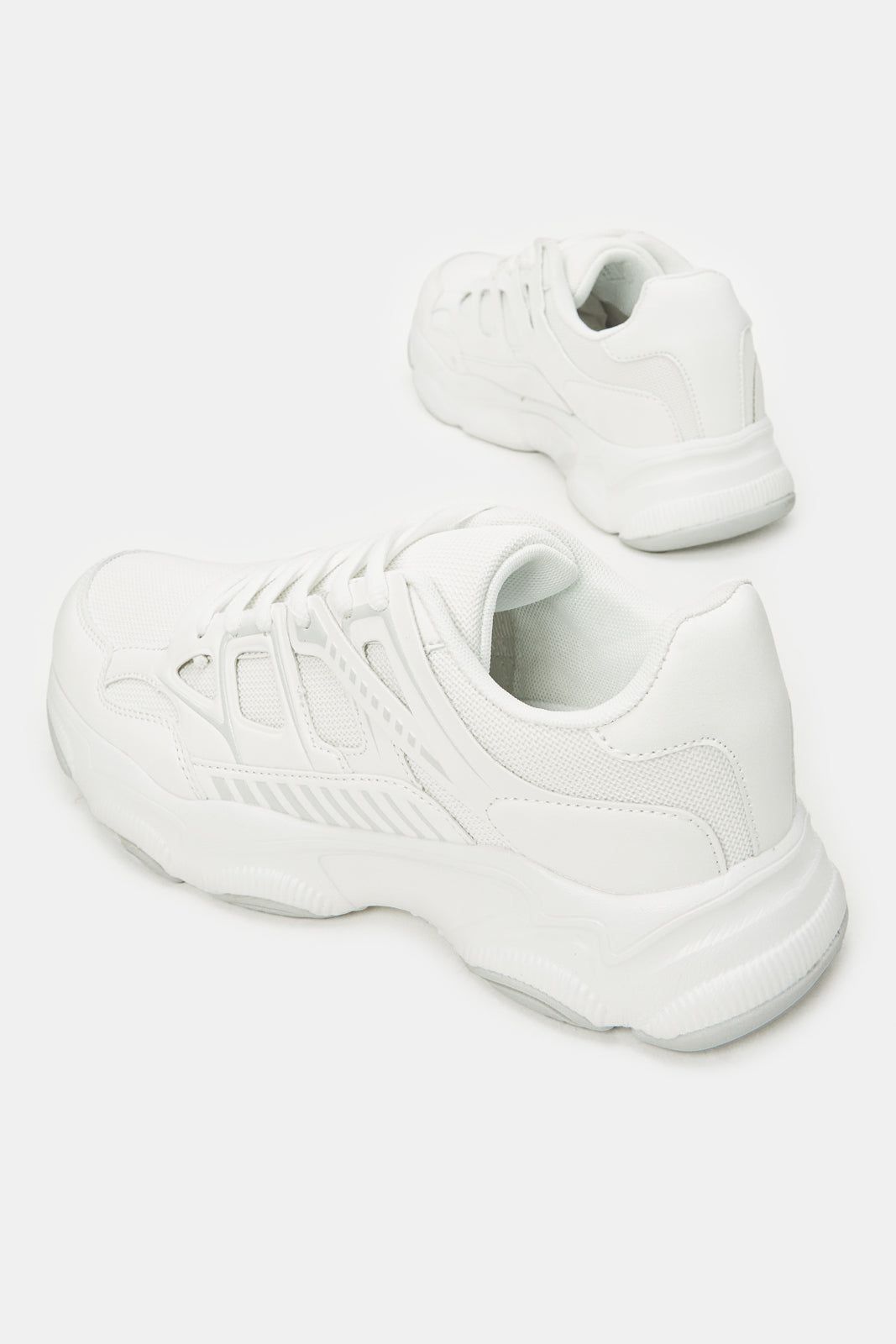 Men White Material Block Chunky Sneakers sold by Redtag product image thumbnail 4
