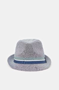 Men Grey Fedora Hats With Band sold by Redtag