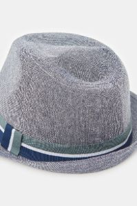 Men Grey Fedora Hats With Band sold by Redtag