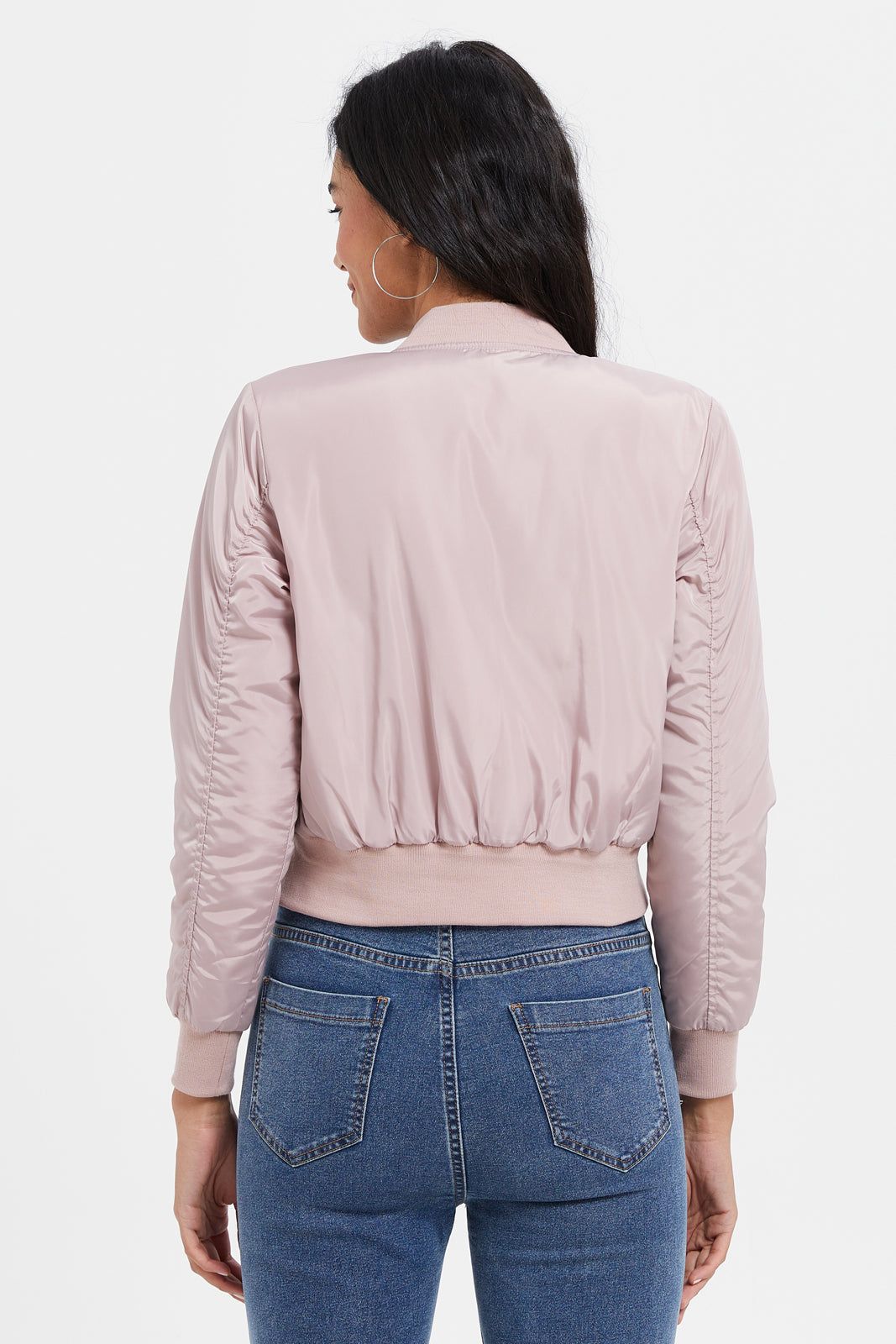 Women Pink Bomber Jacket sold by Redtag product image thumbnail 3