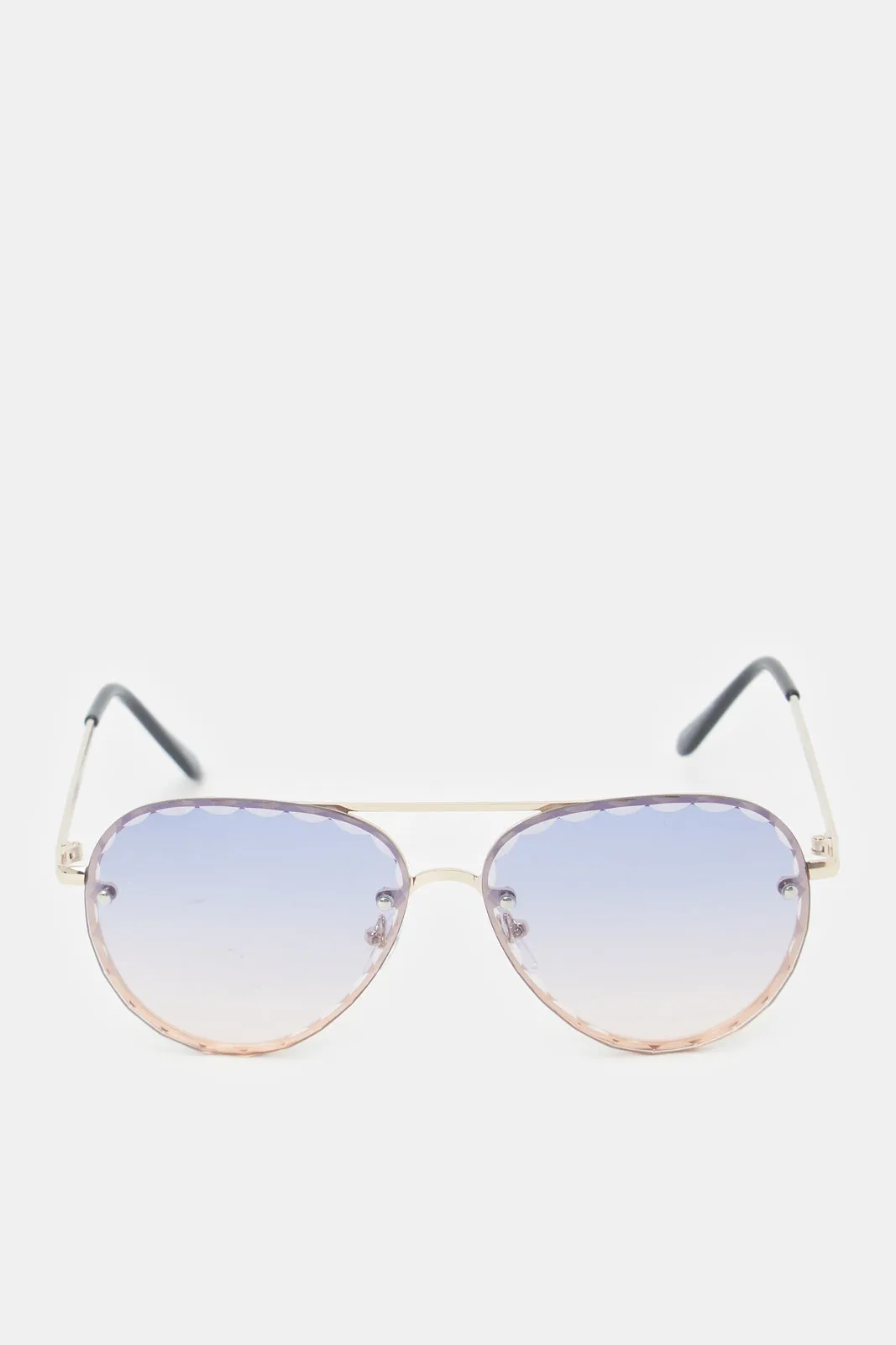 Women Gold Aviator Sunglasses sold by Redtag