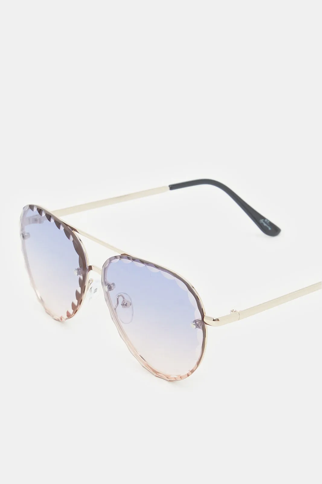 Women Gold Aviator Sunglasses sold by Redtag product image thumbnail 3