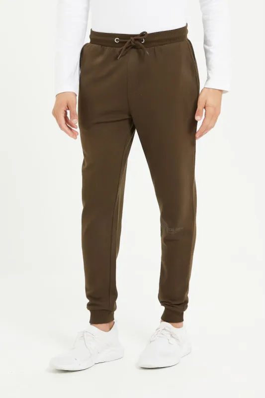 Men Brown Jog Pants sold by Redtag