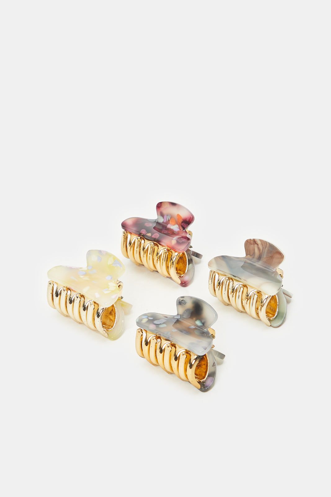 Women Assorted Printed Hair Claw Set (4 Piece) sold by Redtag