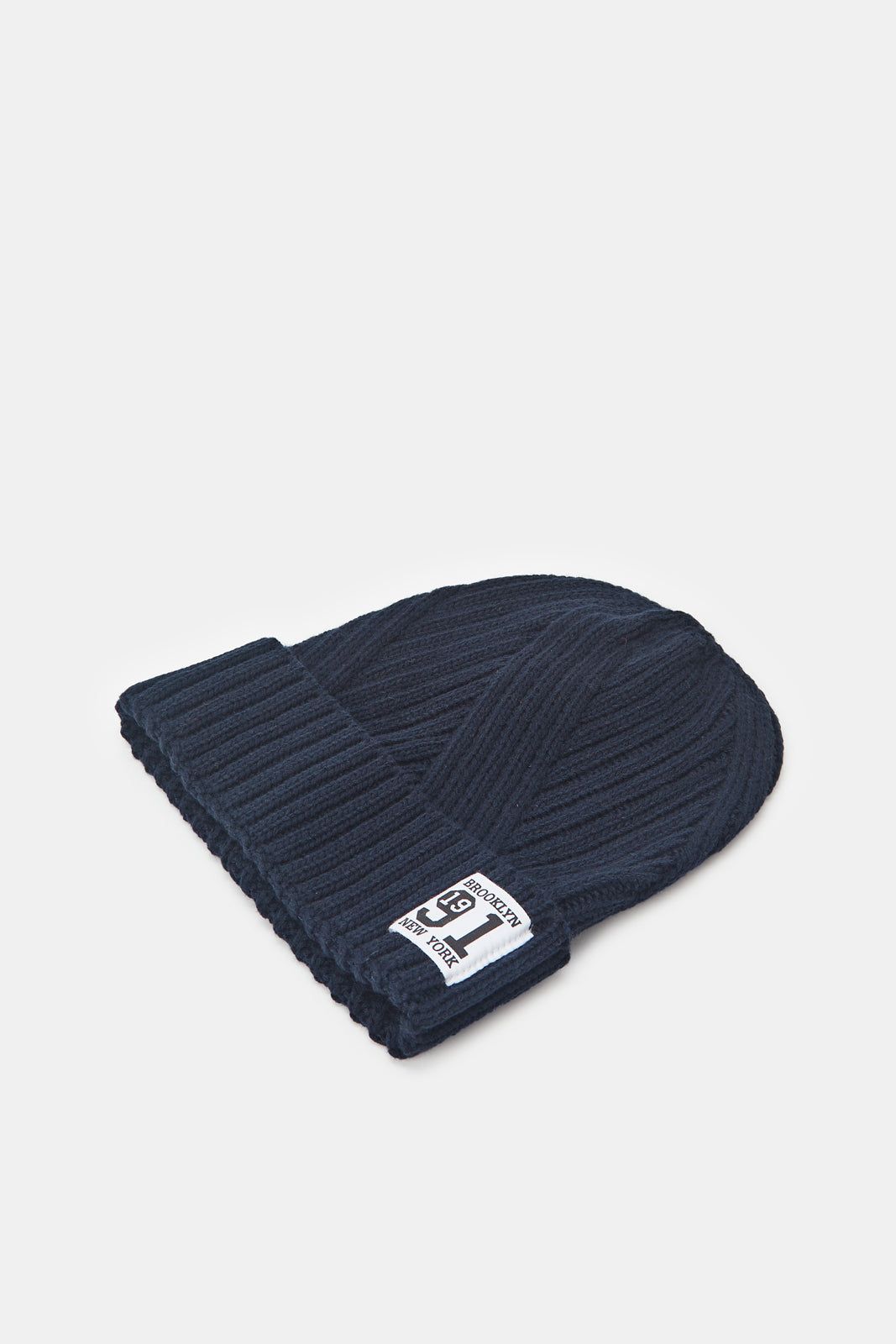 Men Navy And Mustard Knitted Cap Set (Pack of 2) sold by Redtag product image thumbnail 2