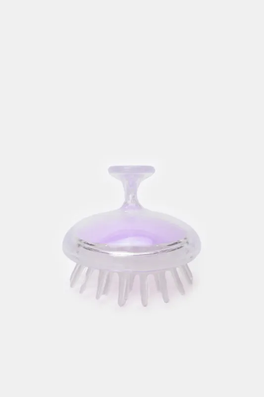 Women Purple Plain Hair Scalp Massager sold by Redtag