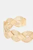 Women Gold Embellished Bracelet Cuff sold by Redtag
