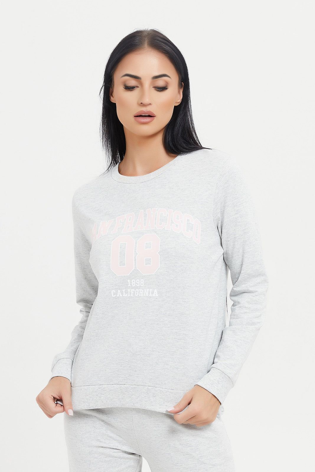 Women Grey San Francisco Printed Sweatshirt sold by Redtag