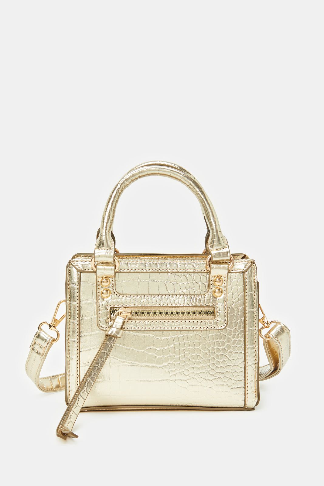 Women Gold Textured Cross Body Bag sold by Redtag