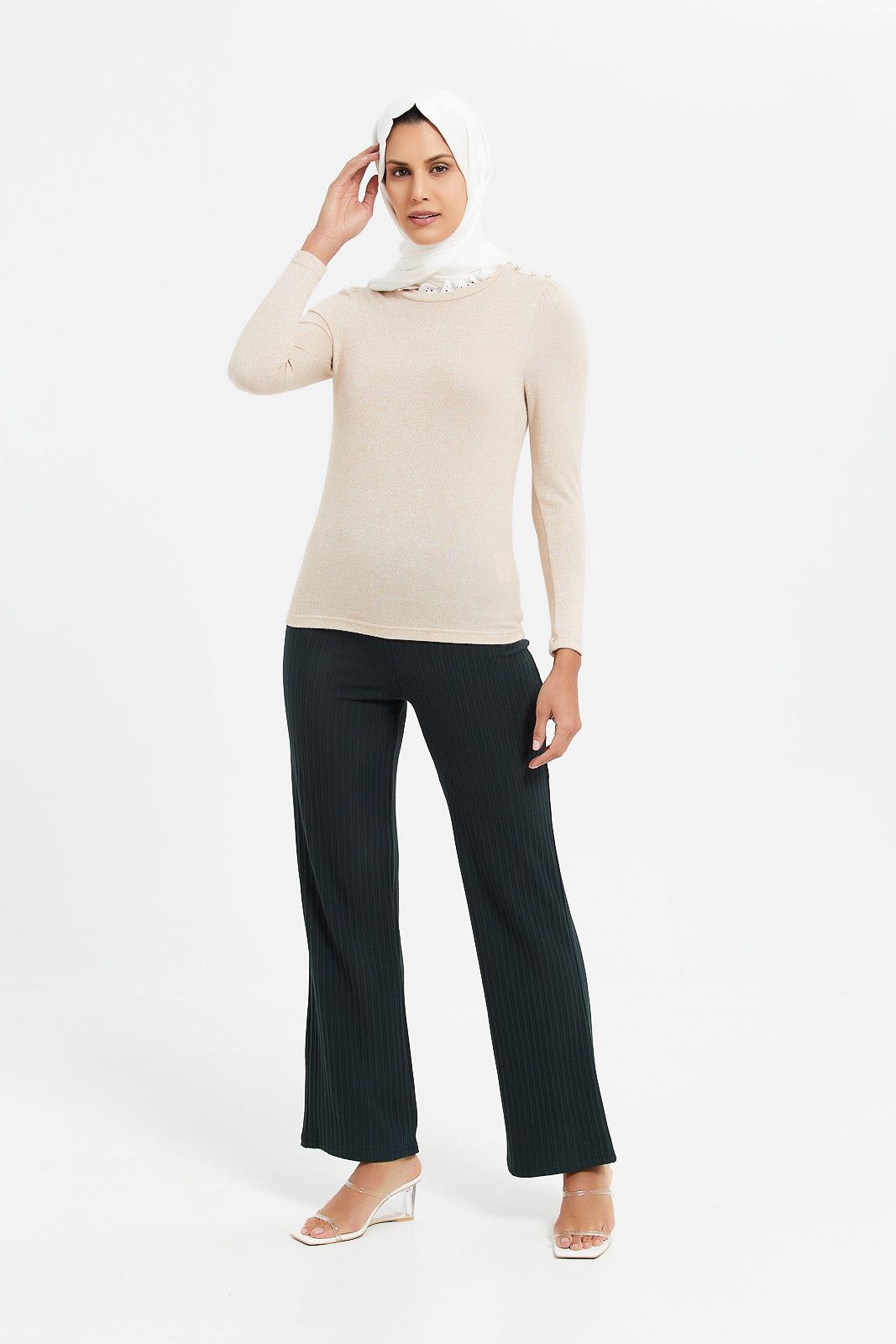 Women Beige Plain Top sold by Redtag product image thumbnail 2