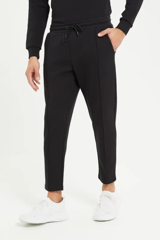 Men Black Soft Touch Jog Pants sold by Redtag