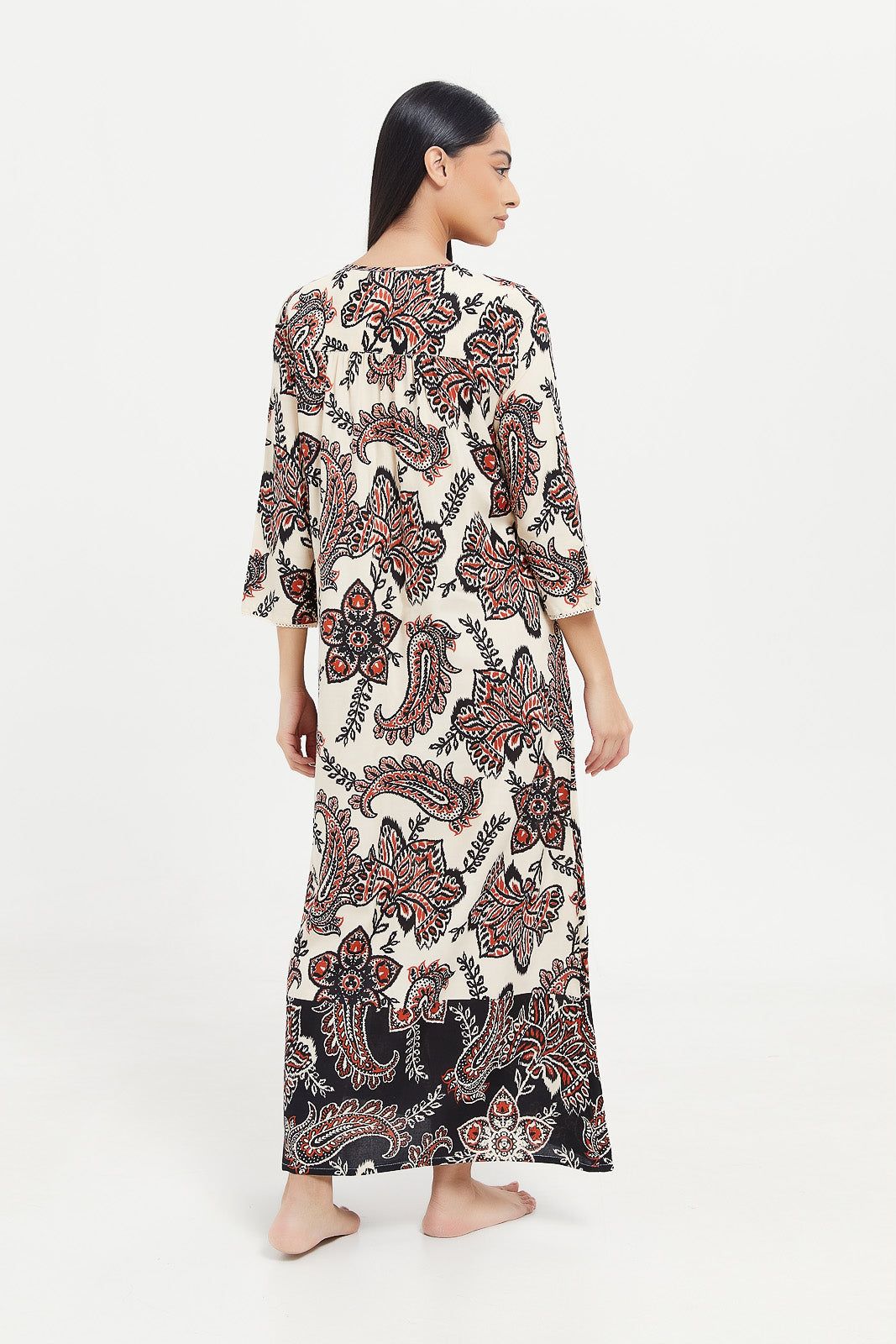 Women Beige Printed Nightgown sold by Redtag product image thumbnail 3